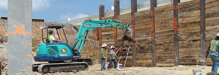 Excavations with Tiebacks and Rock Anchors