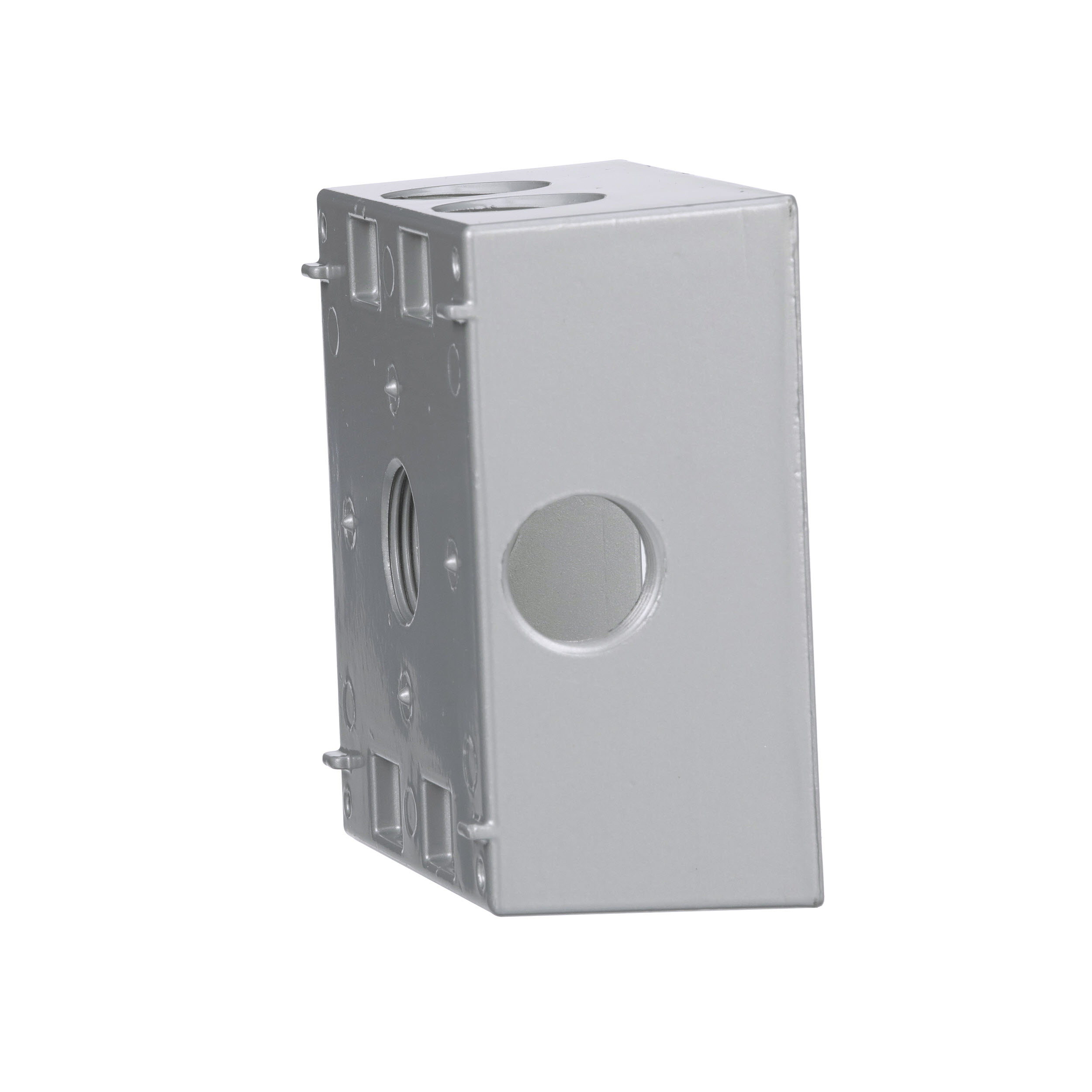 2-Gang Weatherproof Box, Seven 3/4 in. Threaded Outlets