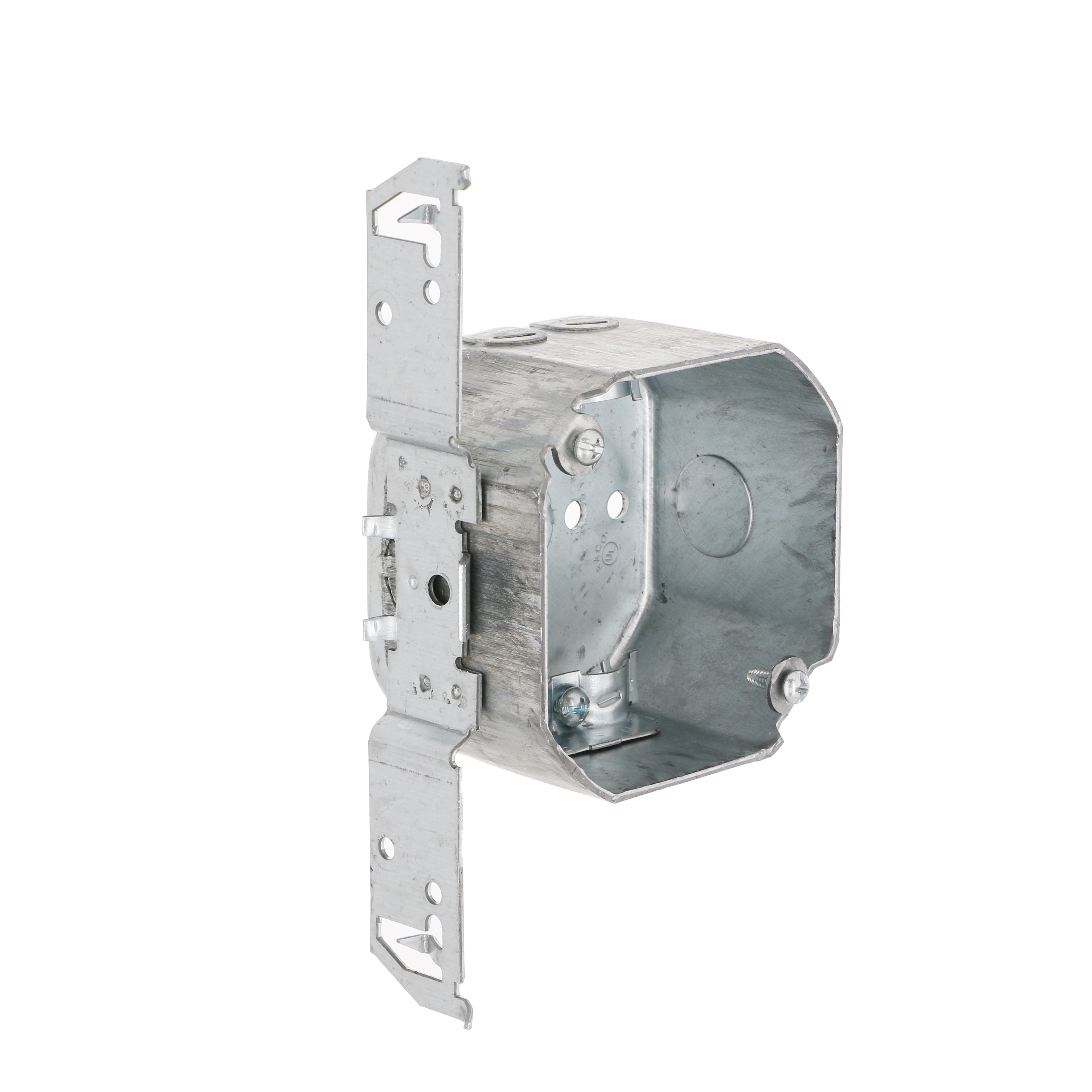 4 in. Octagon Box, Drawn, 2-1/8 in. Deep with NMSC Clamps 4 in. Octagon Box, Drawn, 2-1/8 in. Deep with NMSC Clamps