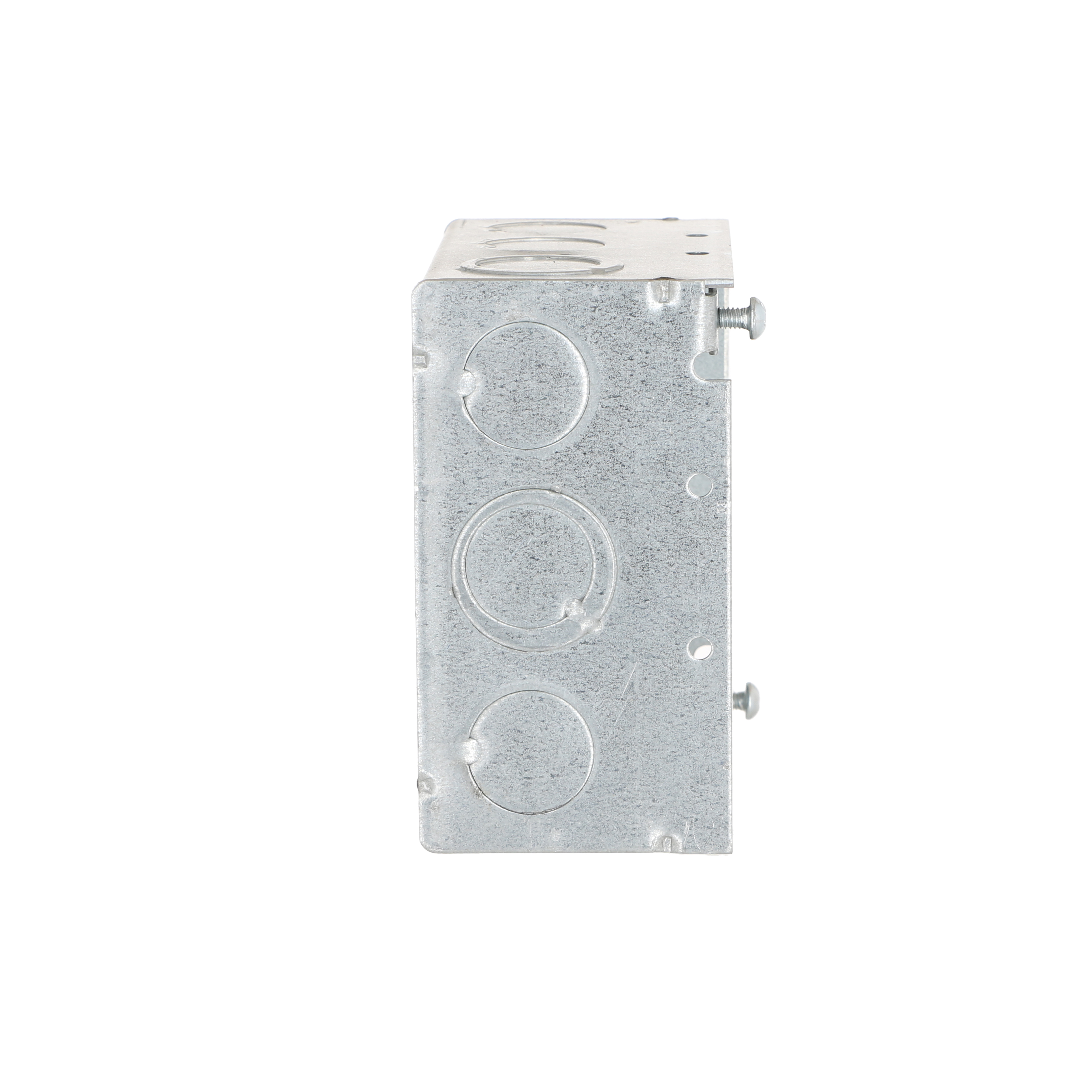 4 in. Square Box, Welded, 2-1/8 in. Deep, Ten 1/2 in KO's