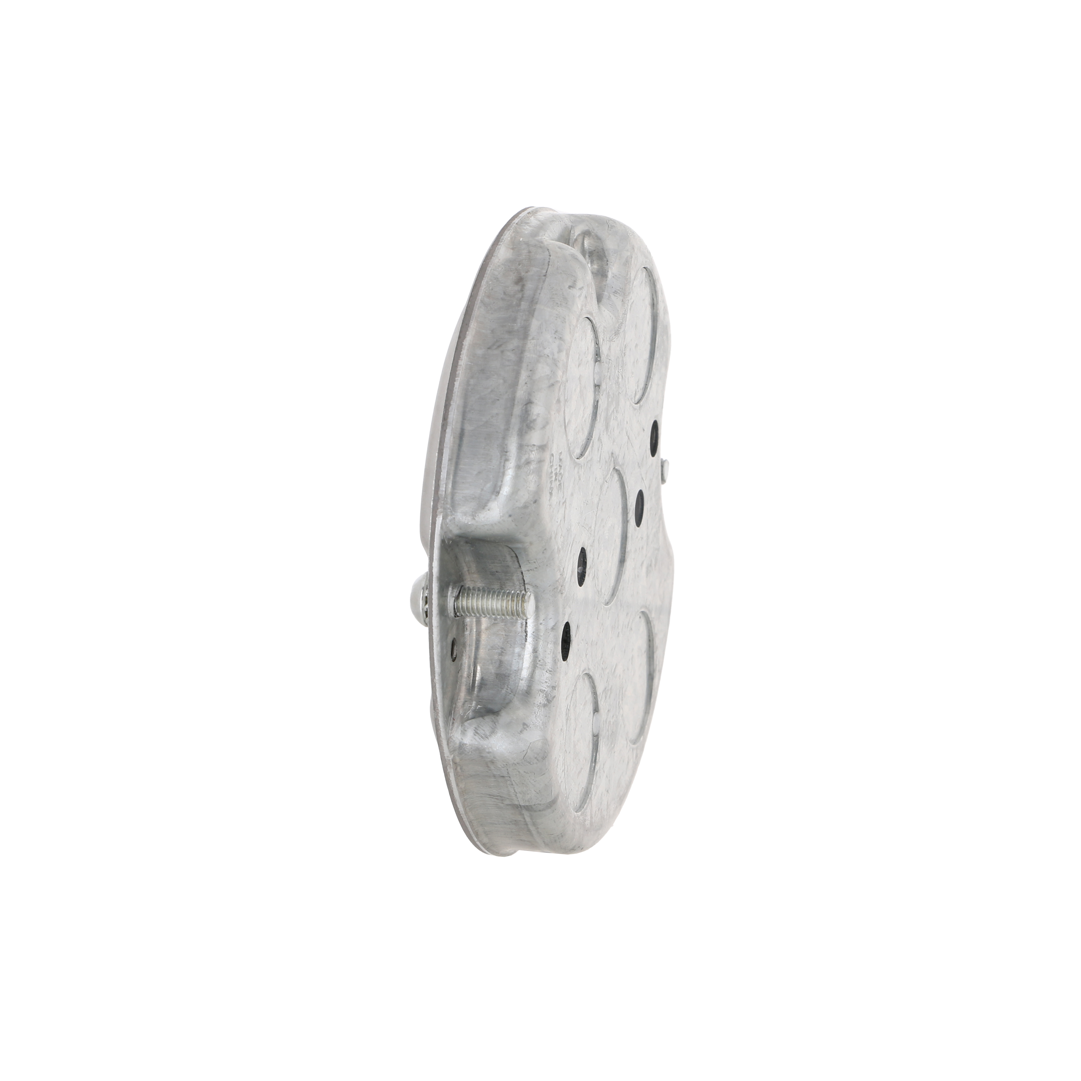 4 in. Round Ceiling Rated Fan Pan, 1/2 in. Depth, Five 1/2