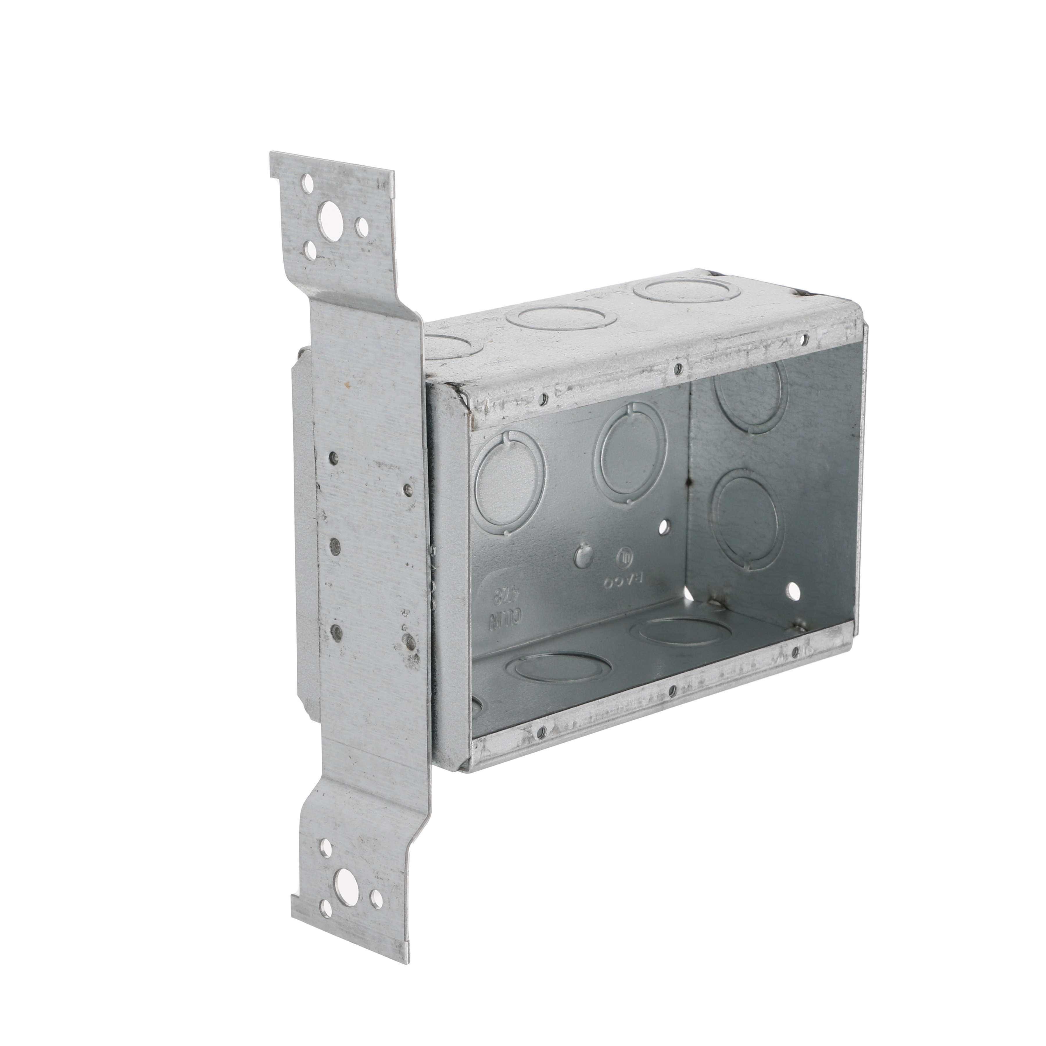 3-Gang Switch Box, Welded, 2-1/2 in Deep, Eleven 1/2