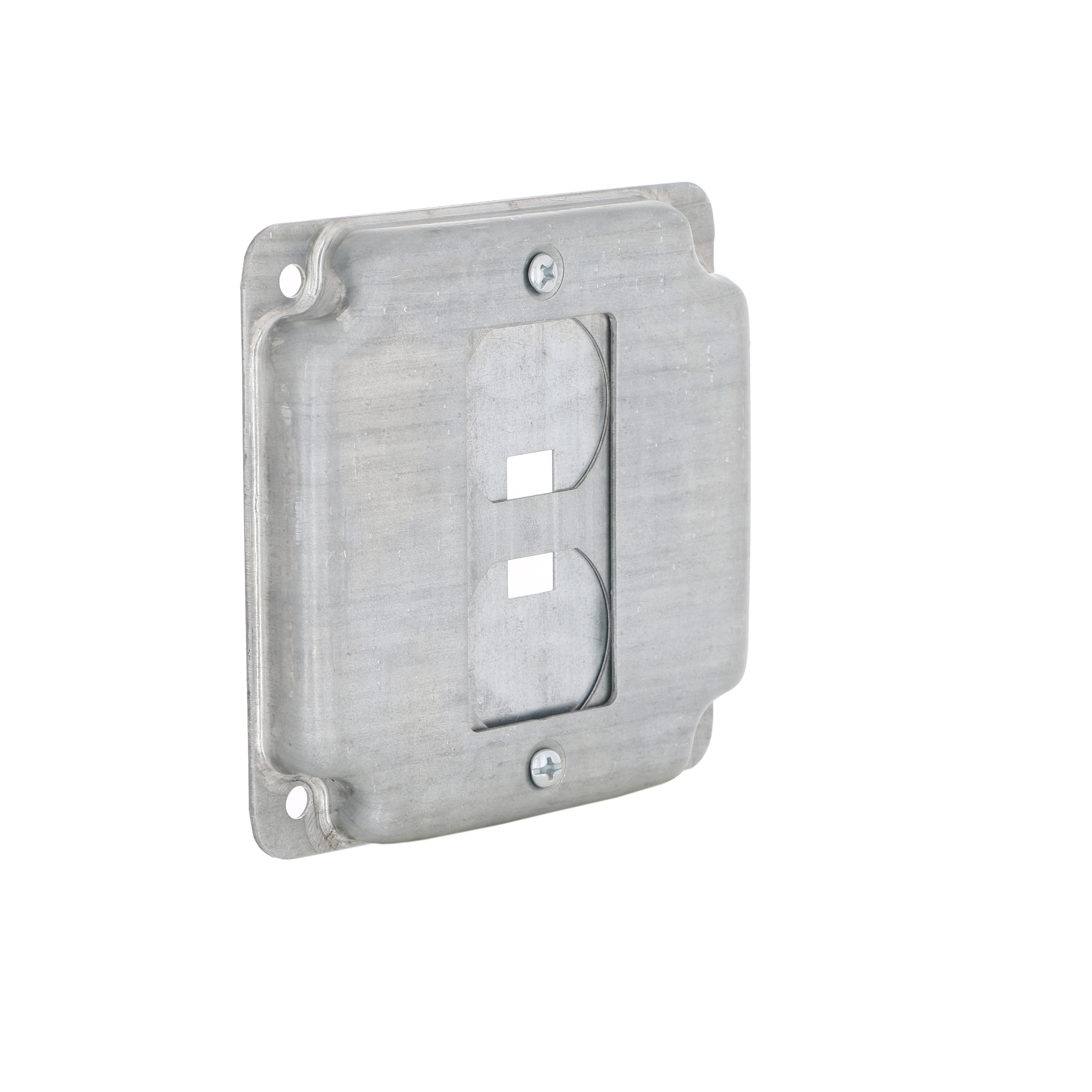 4 in. Square Cover, Universal Exposed Work, 1-Device, 3-in-1