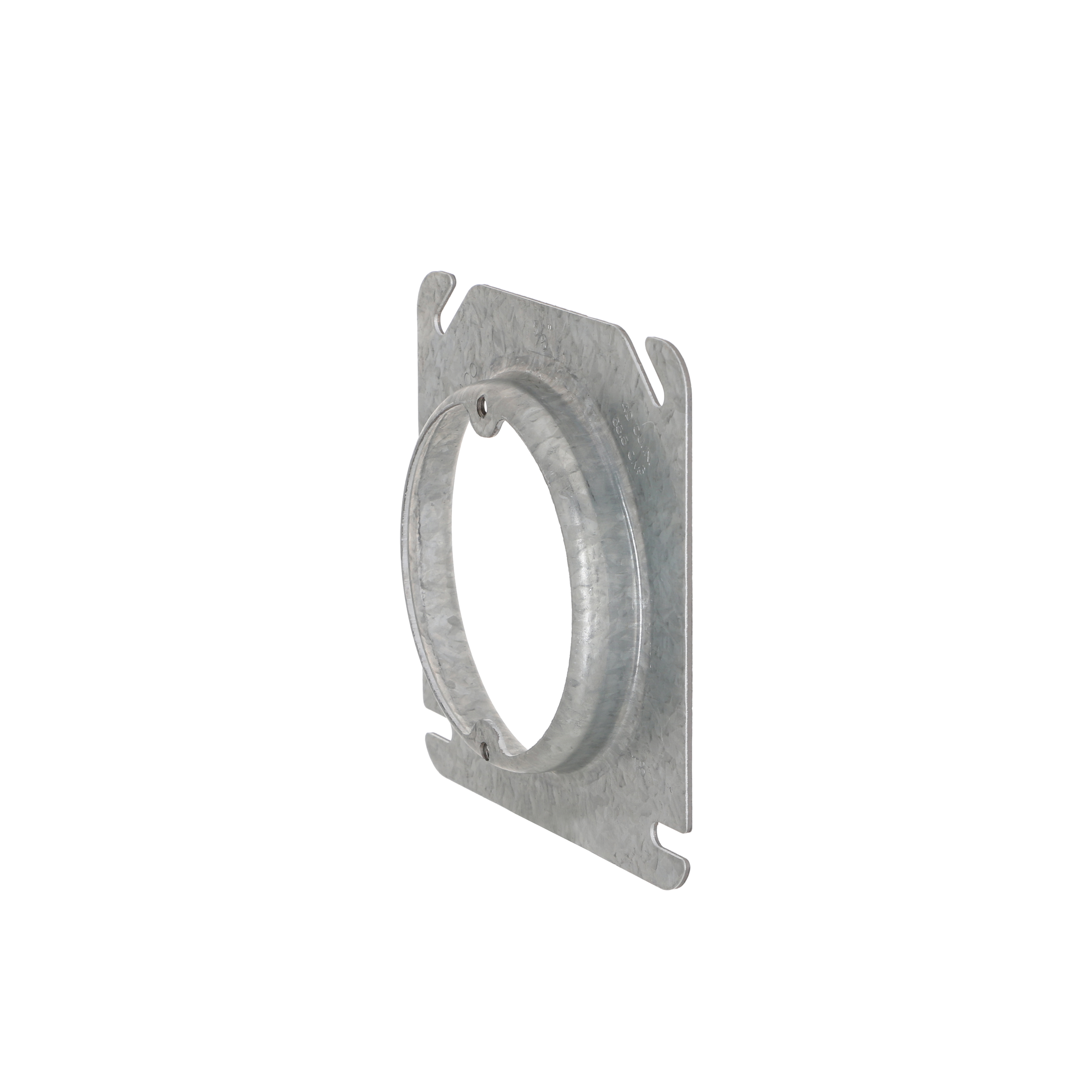 4 in. Square Cover, Raised, 5/8 in. Open, Ears 2-3/4 in. O.C