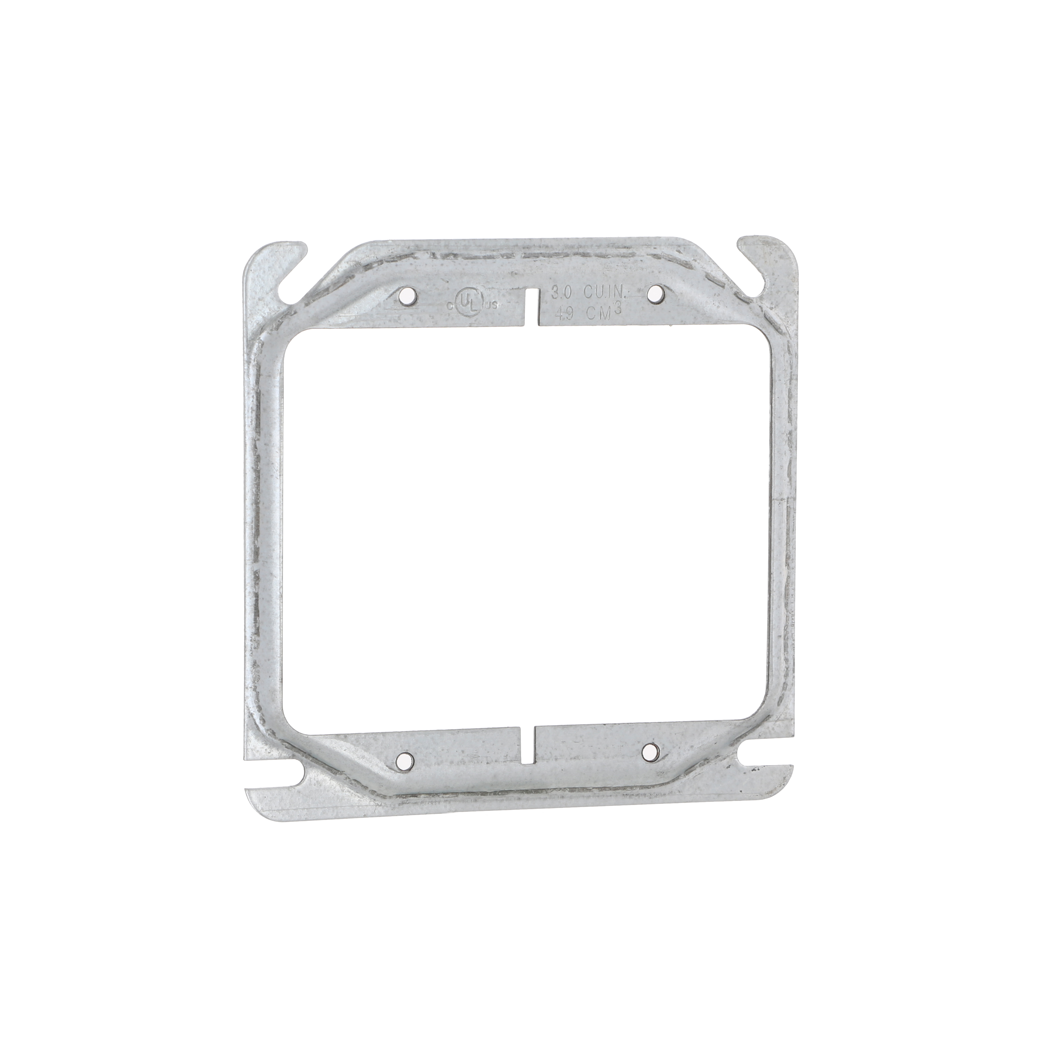 4 in. Square Cover, 2-Device, 1/4 in. Raised | 777 | Raco 4 in. Square Cover, 2-Device, 1/4 in. Raised | 777 | Raco