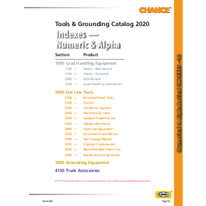Tools and Grounding Catalog Index (10)