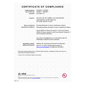 DEDS & XEDS Series UL Certification