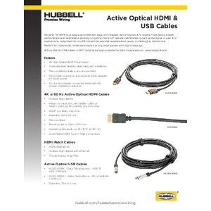 Active Optical HDMI & USB Cables