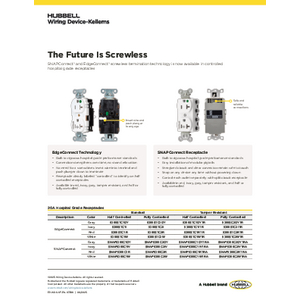 Straight Blade Devices, Receptacles, Tamper Resistant, Single