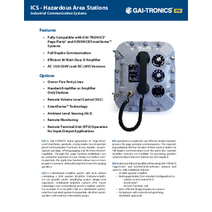 Plant Paging/Intercom Station | 825-161C5A1 | GAI-Tronics