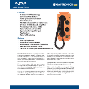 VoIP Plant Paging/Intercom Station | 915-1D1S100 | GAI-Tronics