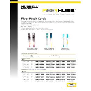 Fiber Patch Cords Flyer