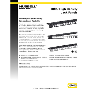 HDPJ High Density Jack Panels