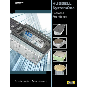 Hubbell SystemOne Recessed Floor Boxes