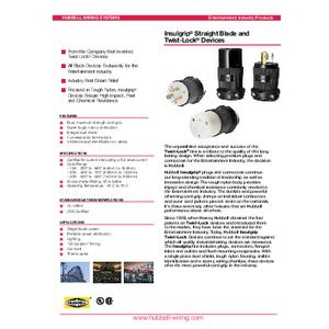 Locking Devices, Twist-Lock®, Industrial, Flanged Receptacle