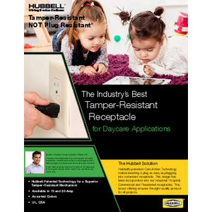 Tamper-Resistant Receptacles for Daycare