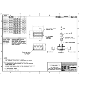 1PLD2/06, UV Rated Black, 2-sided, 6-port, #14-2/0 AWG