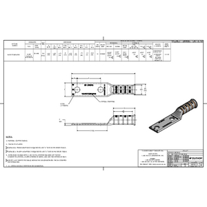 YAZV272TC38E16FXB, Compression Terminal, 3/0 Weld, 3/0 450/24 DLO