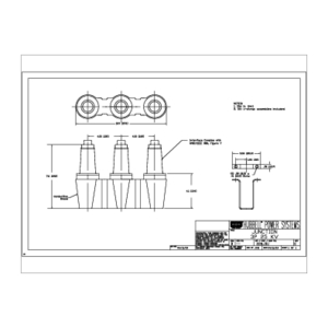 3-Position Junction W/ U-Straps, 25/28kV | 228J3U | Hubbell