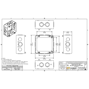 Extension Ring For 4-11/16 In. Square Box, 2-1/8 In. Deep Extension Ring For 4-11/16 In. Square Box, 2-1/8 In. Deep