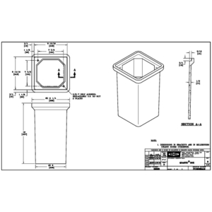 Box, polymer concrete, 8