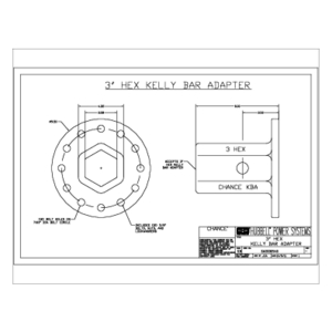 3"Hex Kelly Bar Adapter (SA3030940)