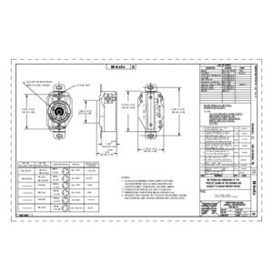 Locking Devices, Twist-Lock®, Industrial, Flush Receptacle Locking Devices, Twist-Lock®, Industrial, Flush Receptacle