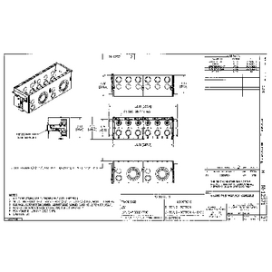 Wall Boxes, Data Box, Gangable, 6- Gang, 4