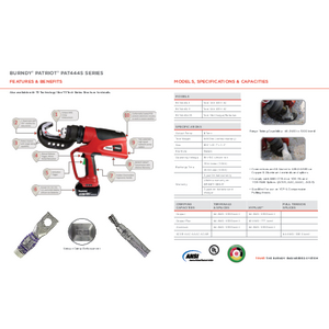 PATRIOT® Series, 11-Ton Dieless C-Head Battery Crimper, No