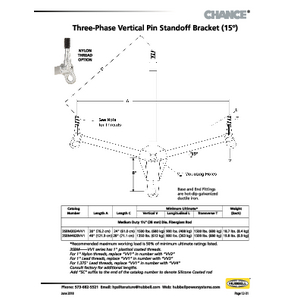 Vertical Pin Standoff Bracket, 40