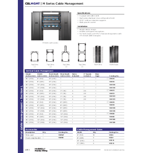 Cable Management, Max VerticalOrganizer, 6