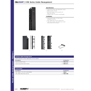 VME Series Vertical Manager, 7'Hx6