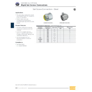 Emt Connector Dimensions
