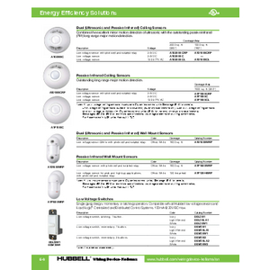 Hubbell ATU500C Ceiling Sensor – Ultrasonic Motion Detector (500sq Ft)