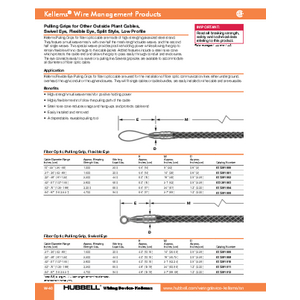 Kellems Wire Management, Fiber Optic Pulling Grips, Swivel
