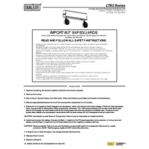 CRU Series Instruction Sheet