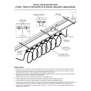 Track cable installation guidelines