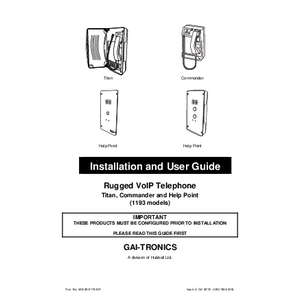 Commander (VoIP) yellow, steel cord, 6 button (CB) - CE