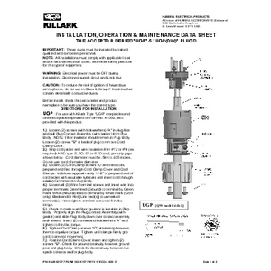 Killark UGP-20232QW Heavy Duty Plug, 20A 250V – Brand New In Box