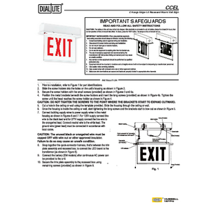 CCEL Recessed Instruction Sheet