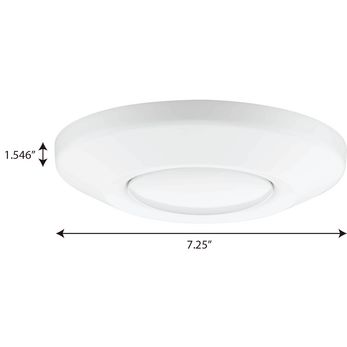 Intrinsic Collection 7” White Flush Mount LED Adjustable Eyeball ...