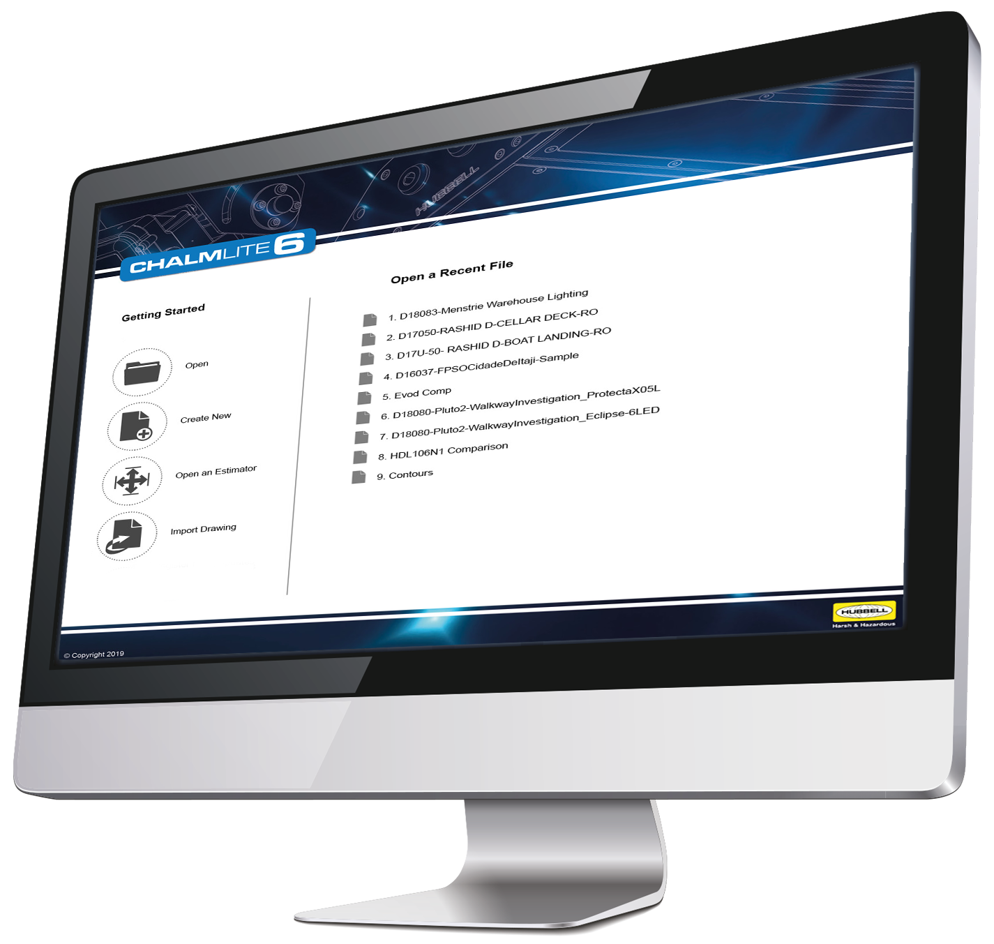An image of our ChalmLite 6.0 lighting design software programme in use on a apple-os-based computer