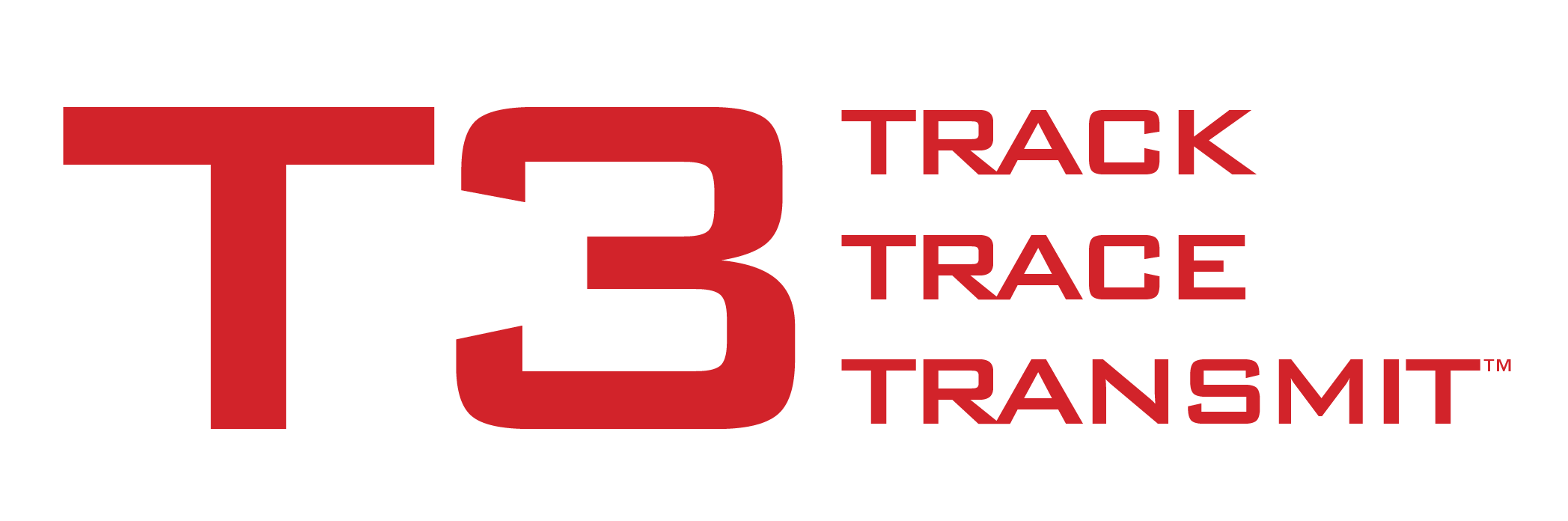 T3 logo image with text track, trace, transmit