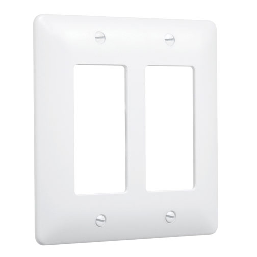 Hubbell Taymac 2772W Revive Duplex/Toggle Cover Up Wall Plate White 