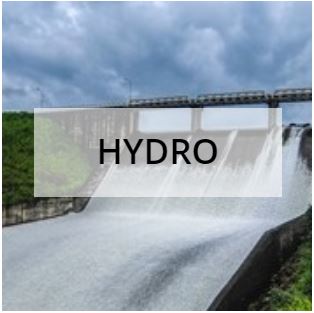 Hydro energy plant with text Hydro