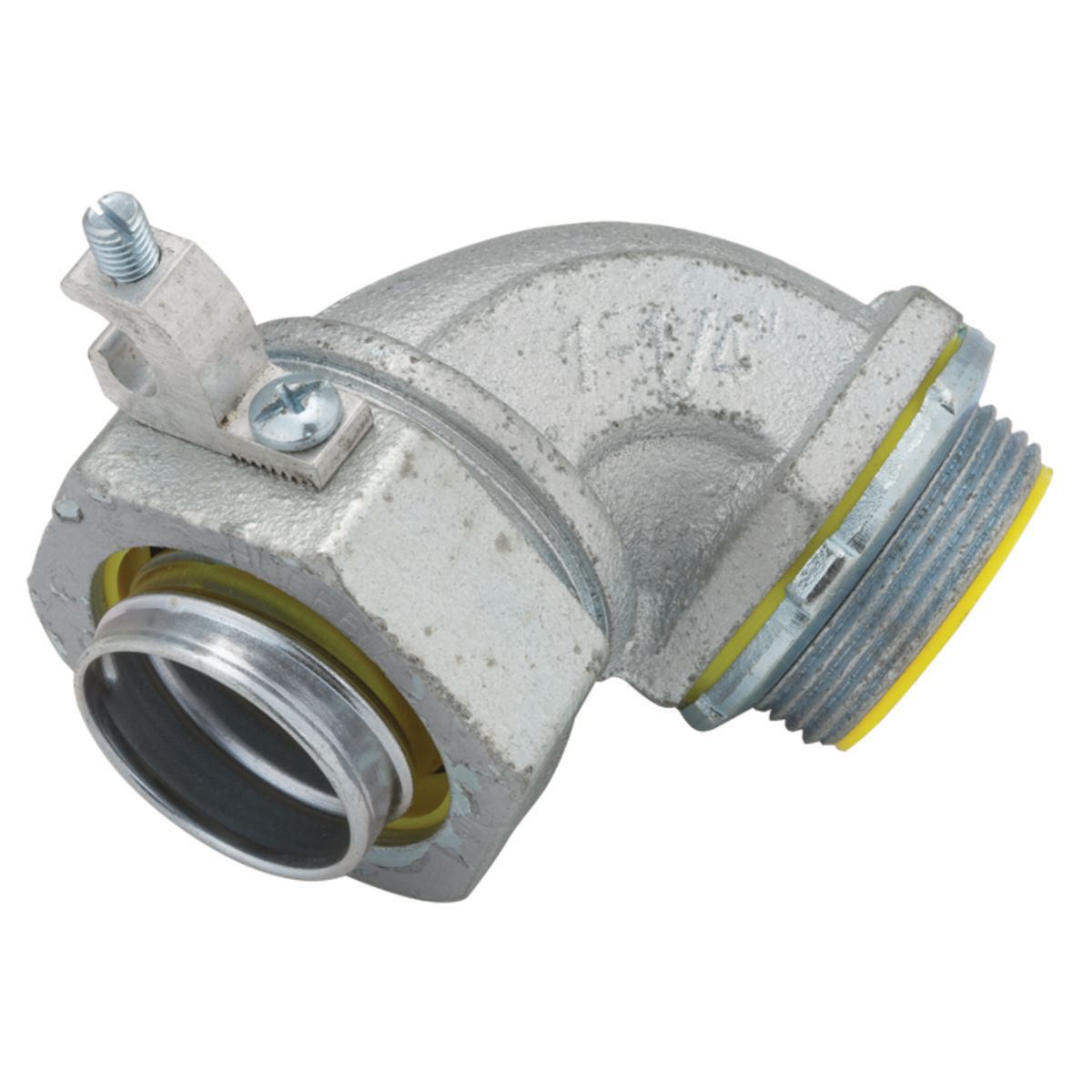 2 In 90 Degree Liquidtight Connector Insulated With Ground Lug 3548