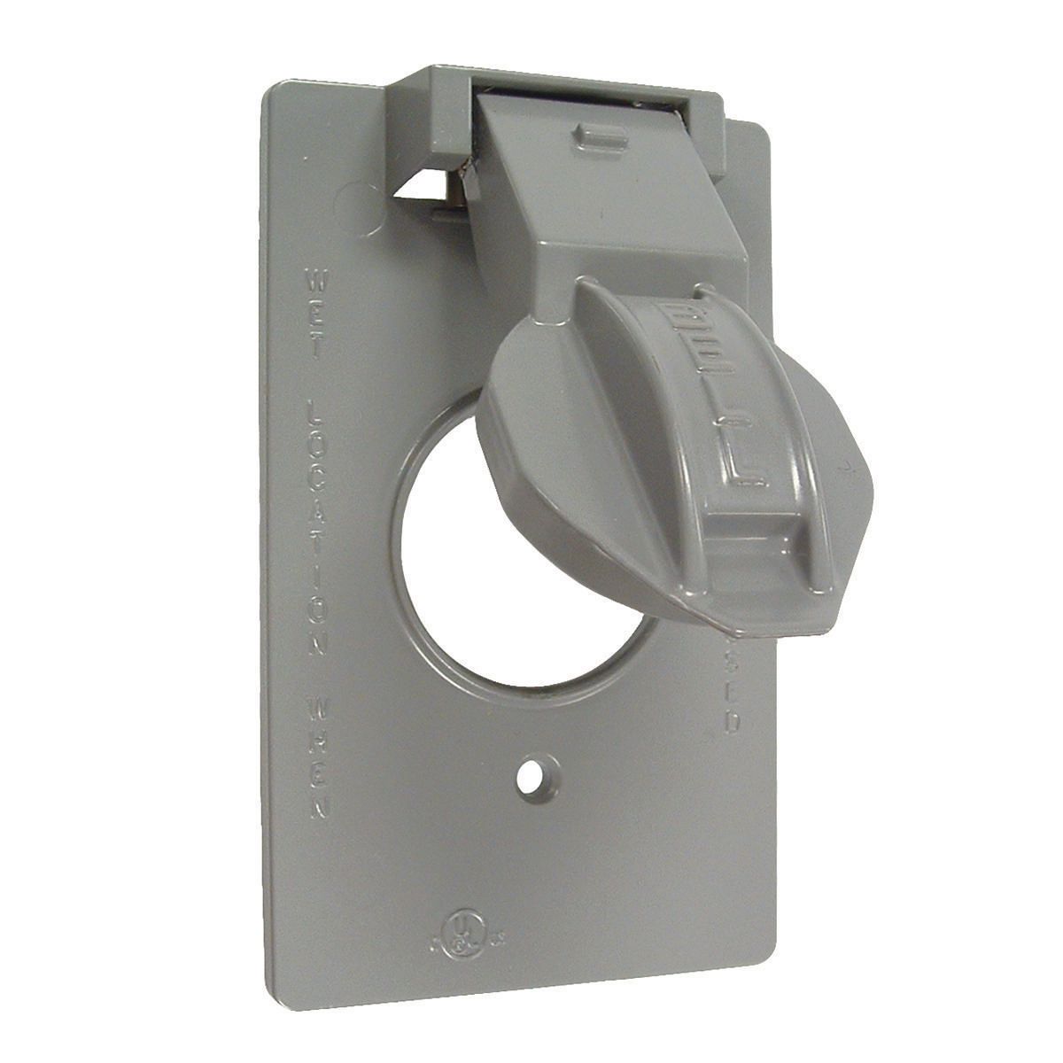Bell Outdoor 5155-5 Gray 1-Gang Vertical Device Receptacle Weatherproof Cover 