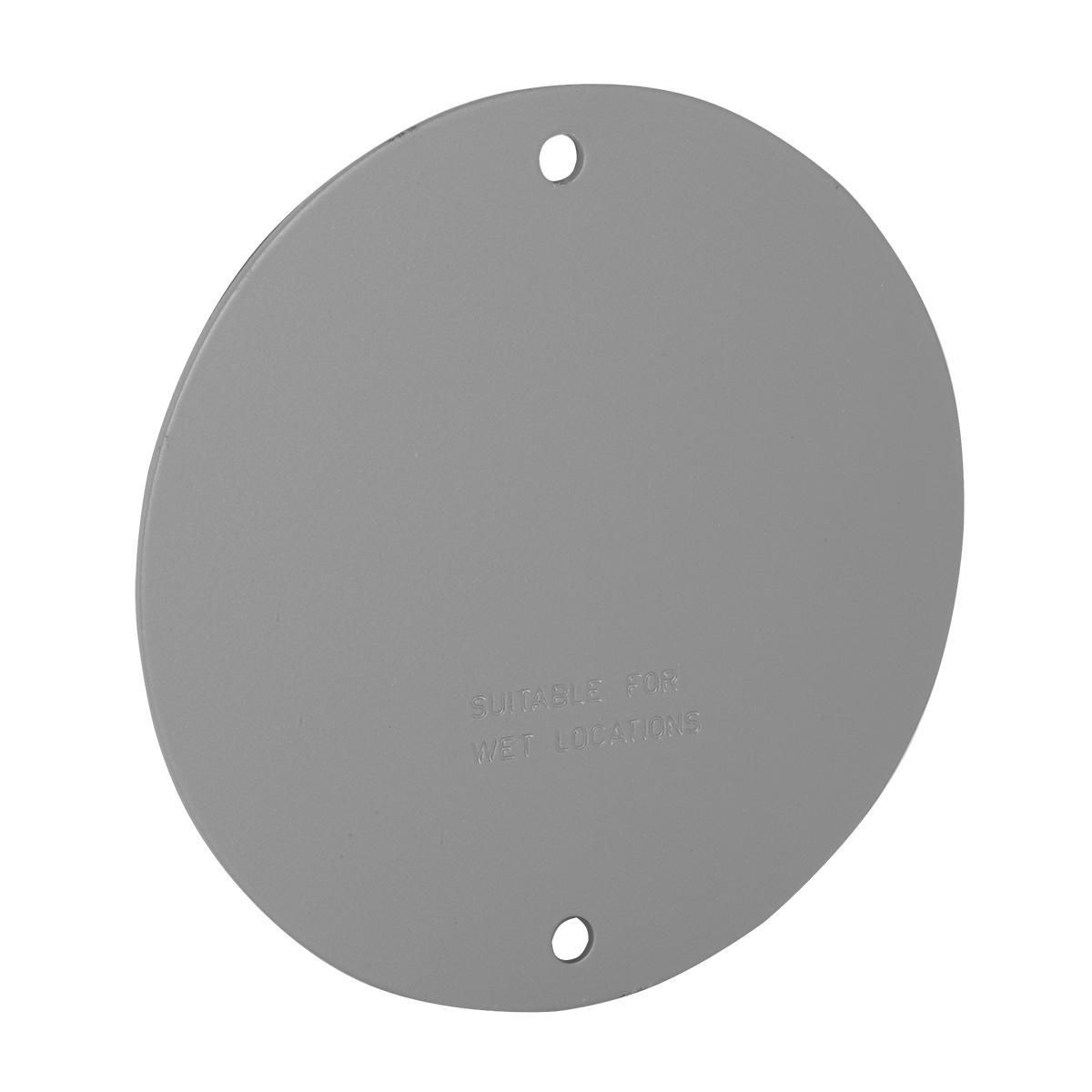 RAC 5374-0 ROUND WP COVER BLANK - GRAY