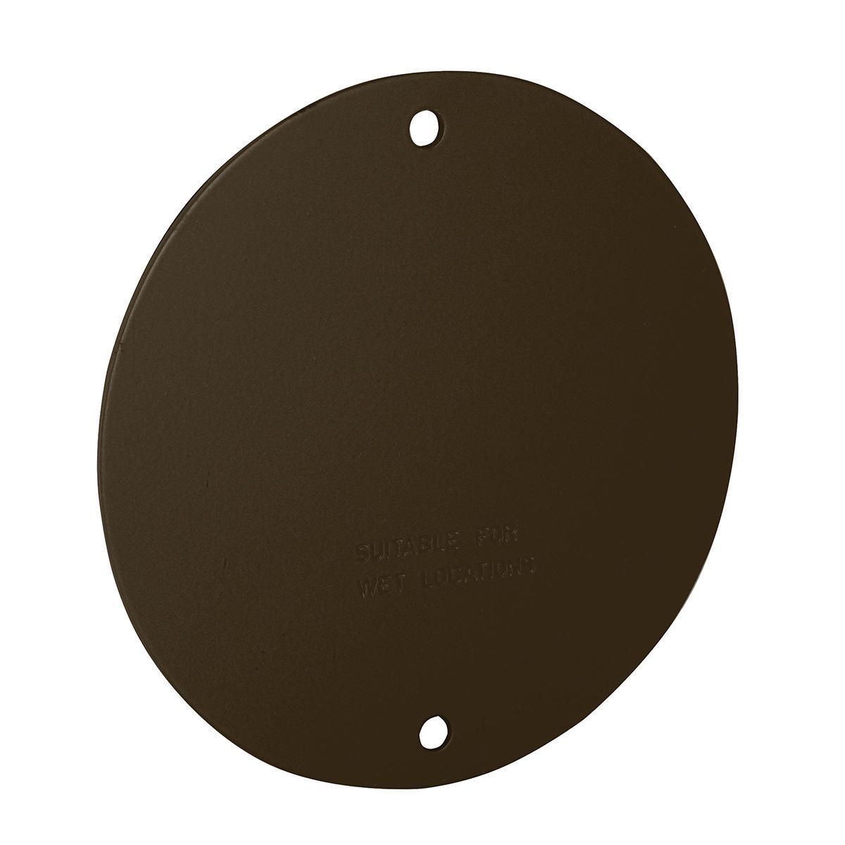 RAC 5374-2 ROUND WEATHERPROOF BLANK COVER - BRONZE