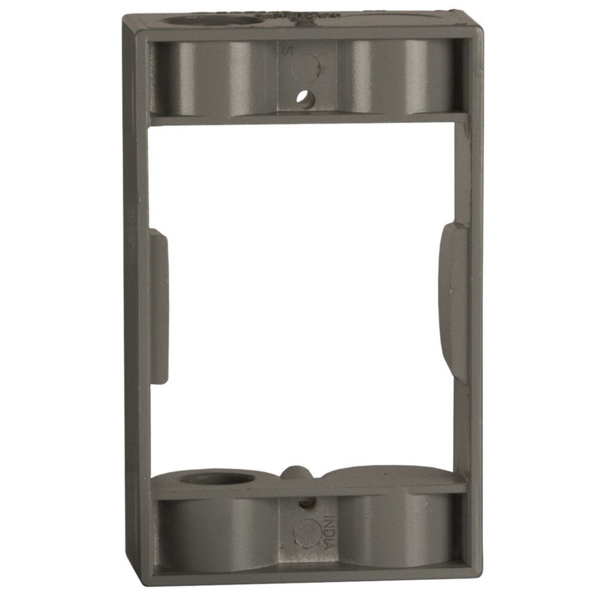 1Gang Weatherproof Extension Adapter, Two 1/2 in. Threaded Outlets